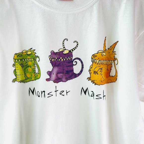Kid's Halloween T Shirt Monster Mash Youth Medium NEW Custom Orders Possible - Picture 2 of 3